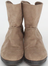 Load image into Gallery viewer, Basic Editions Taupe Mid Calf Boots
