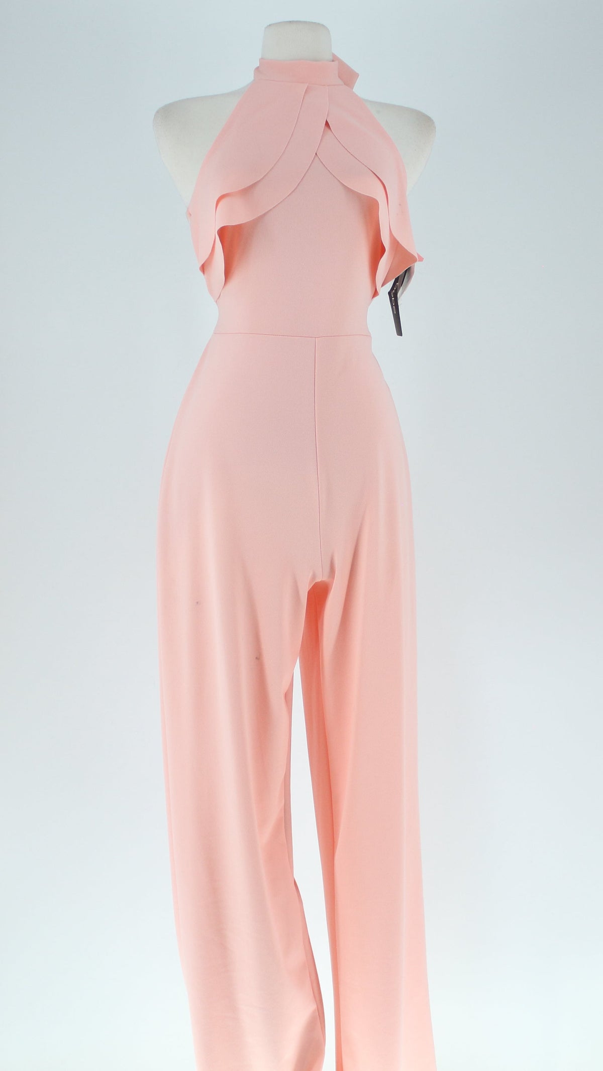 Bebe Halter Jumpsuit with waist Tie