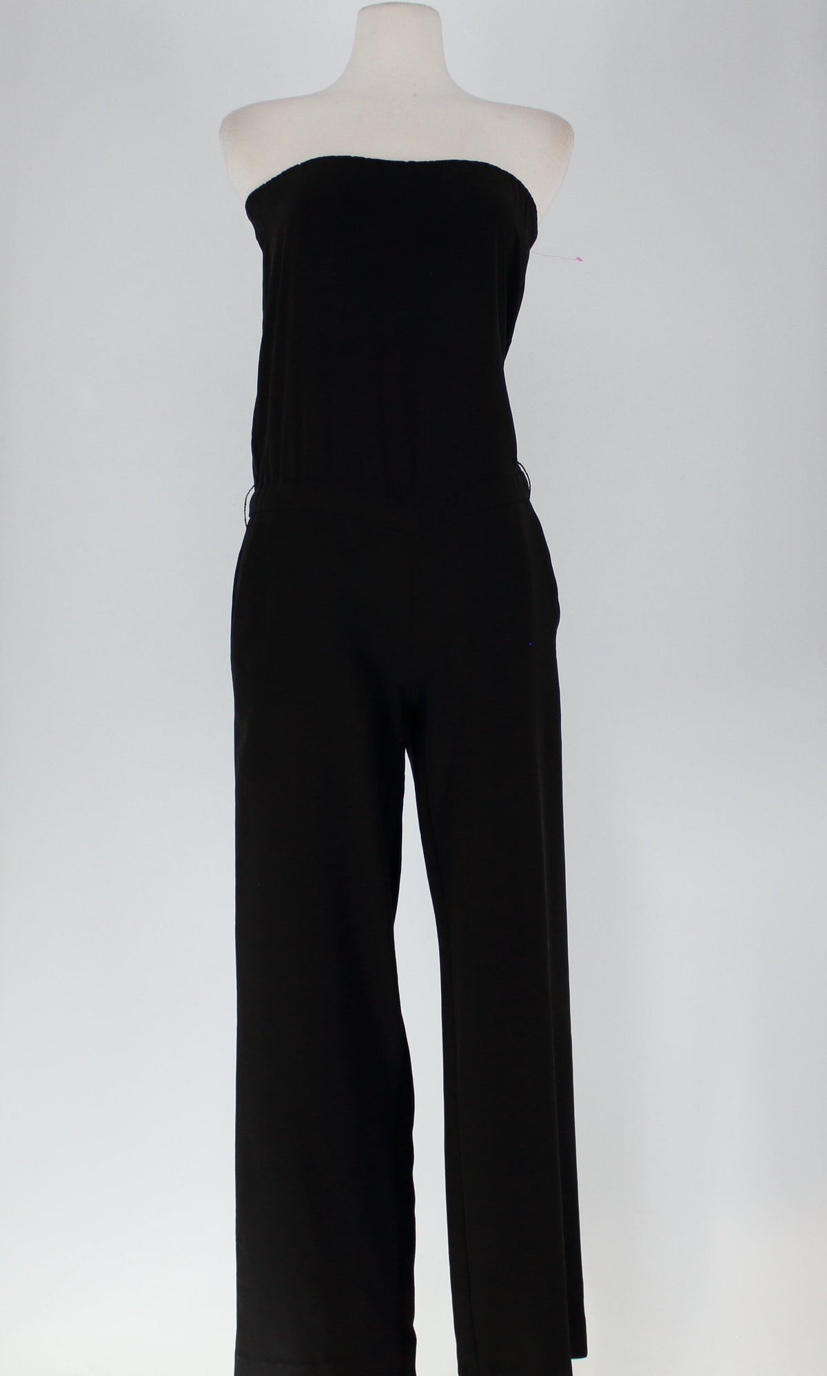 Ann Taylor Loft Strapless Jumpsuit with Belted Waist