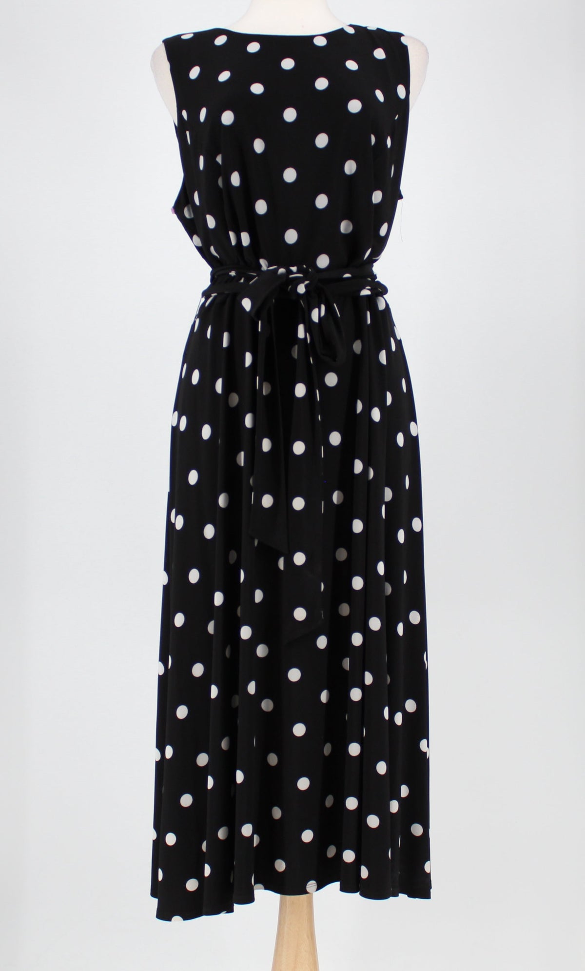 Ralph Lauren Polka Dot Dress with Tie Waist