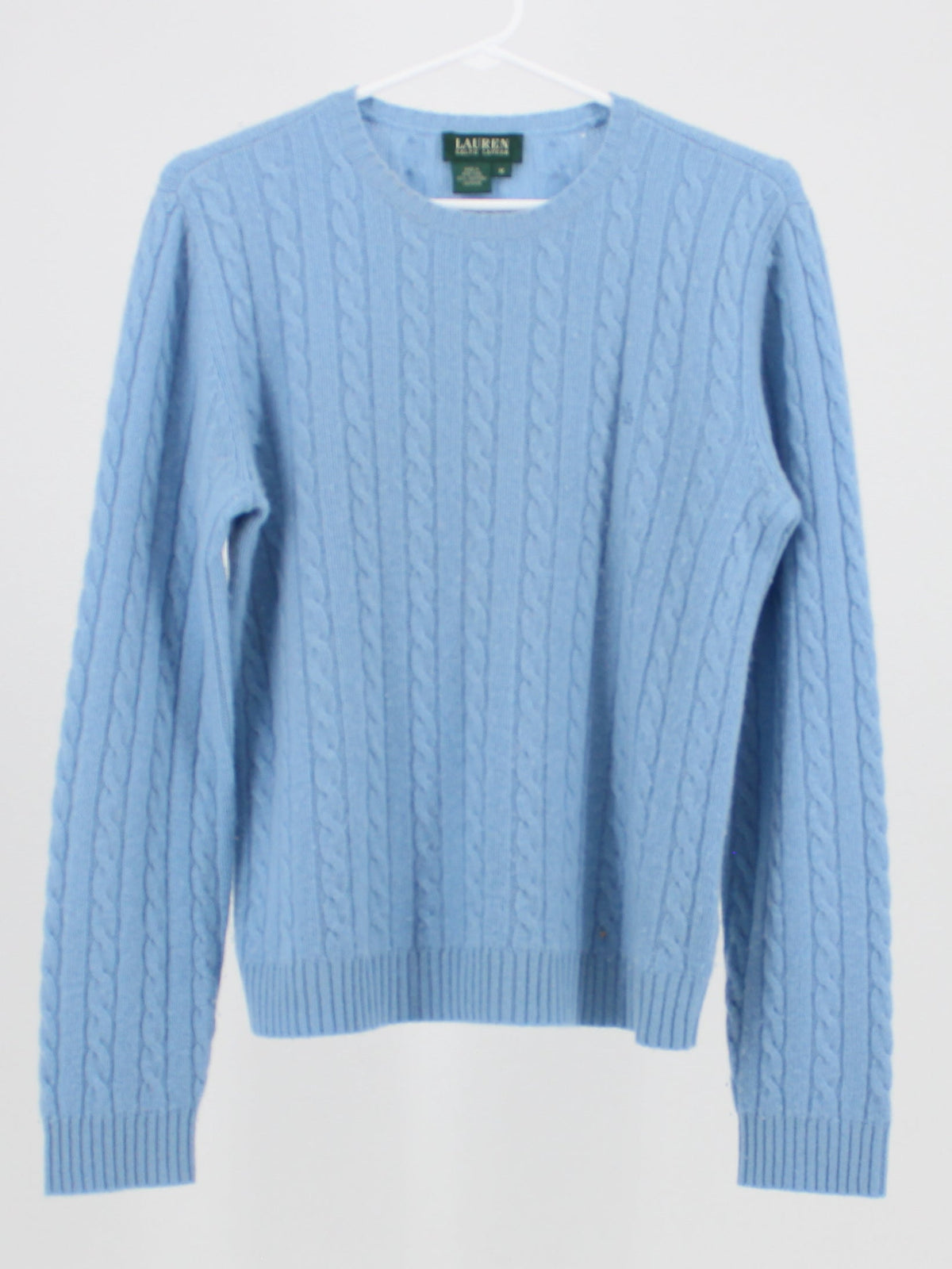 Ralph Lauren Round Neck  Cable knit Cashmere Sweater