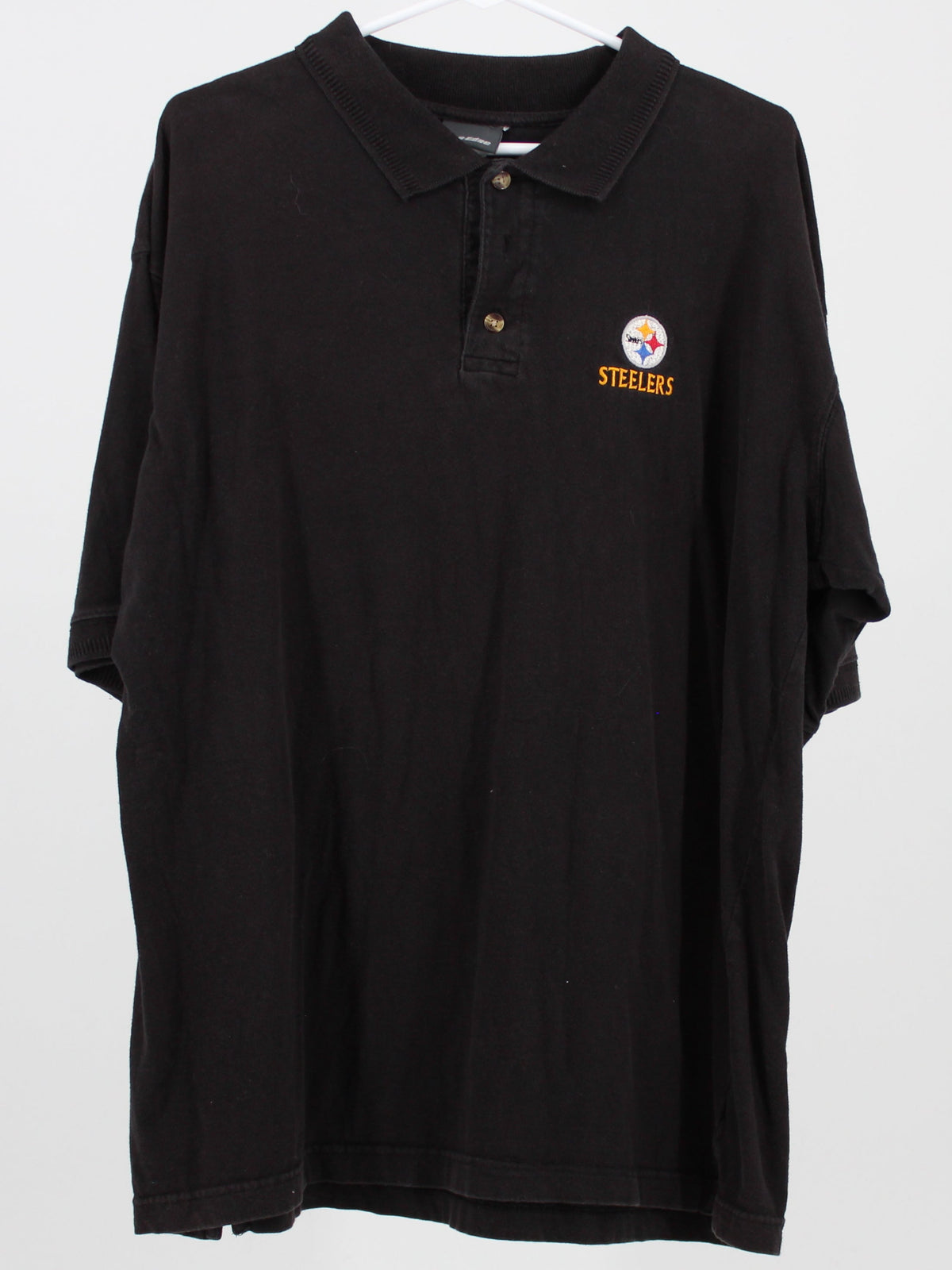 Pittsburgh Steelers Faded Black Golf Shirt