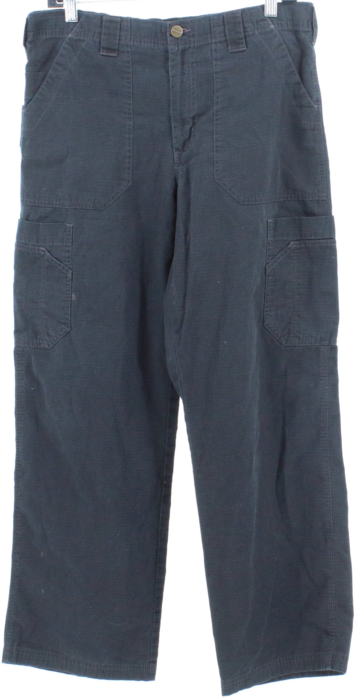 Carhartt Black Cargo Pants With Elastic Waistband