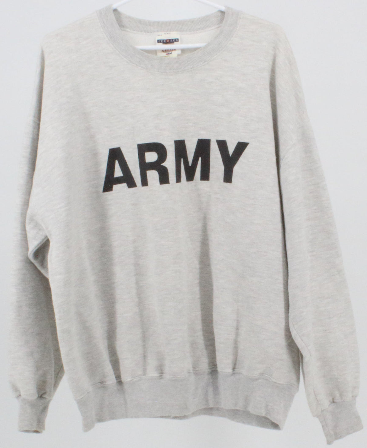 Jerzees Light Grey Melange Army Sweatshirt