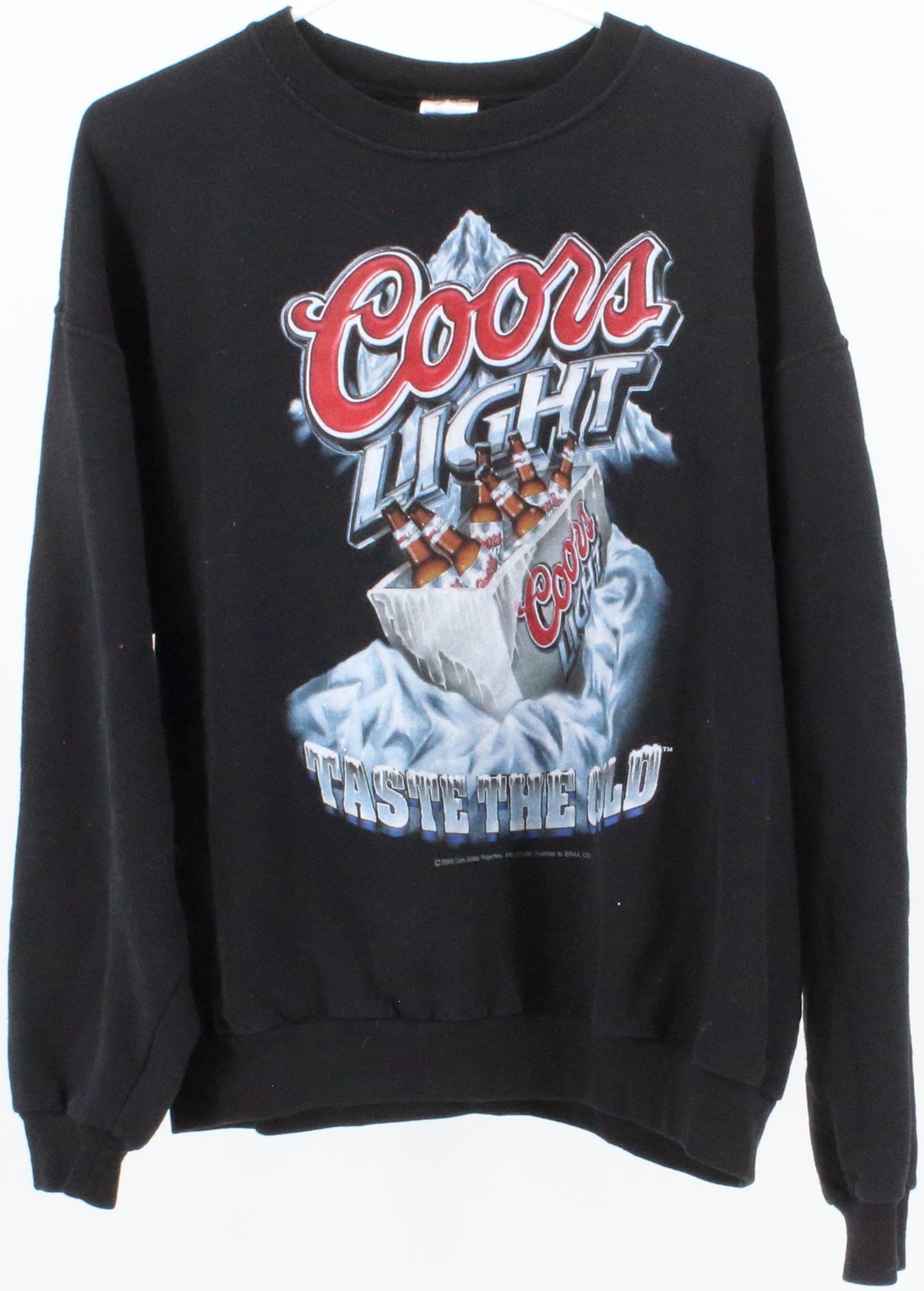 Jerzees Black Coors Light Print Sweatshirt