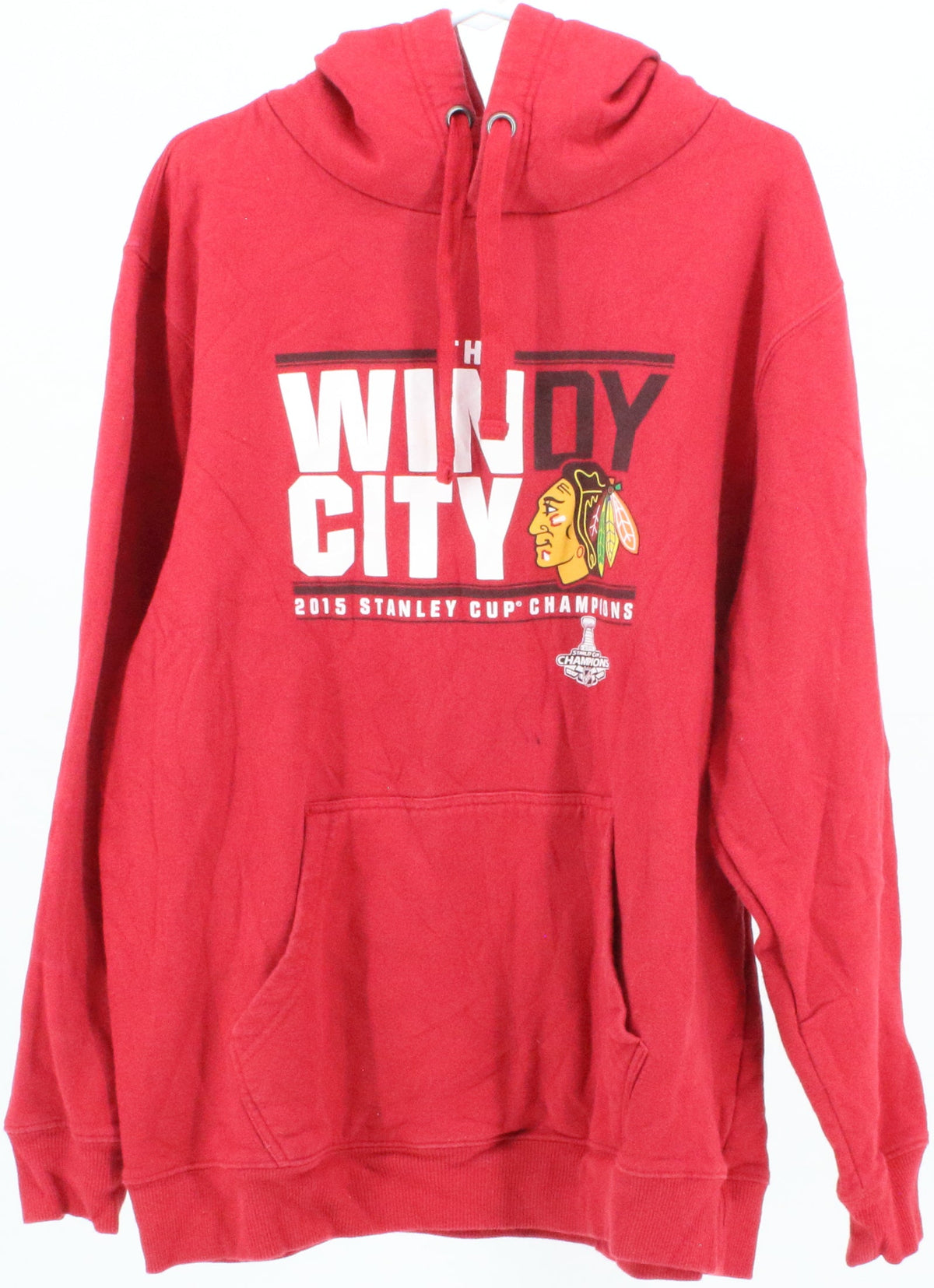 NHL The Windy City Red Hooded Sweatshirt