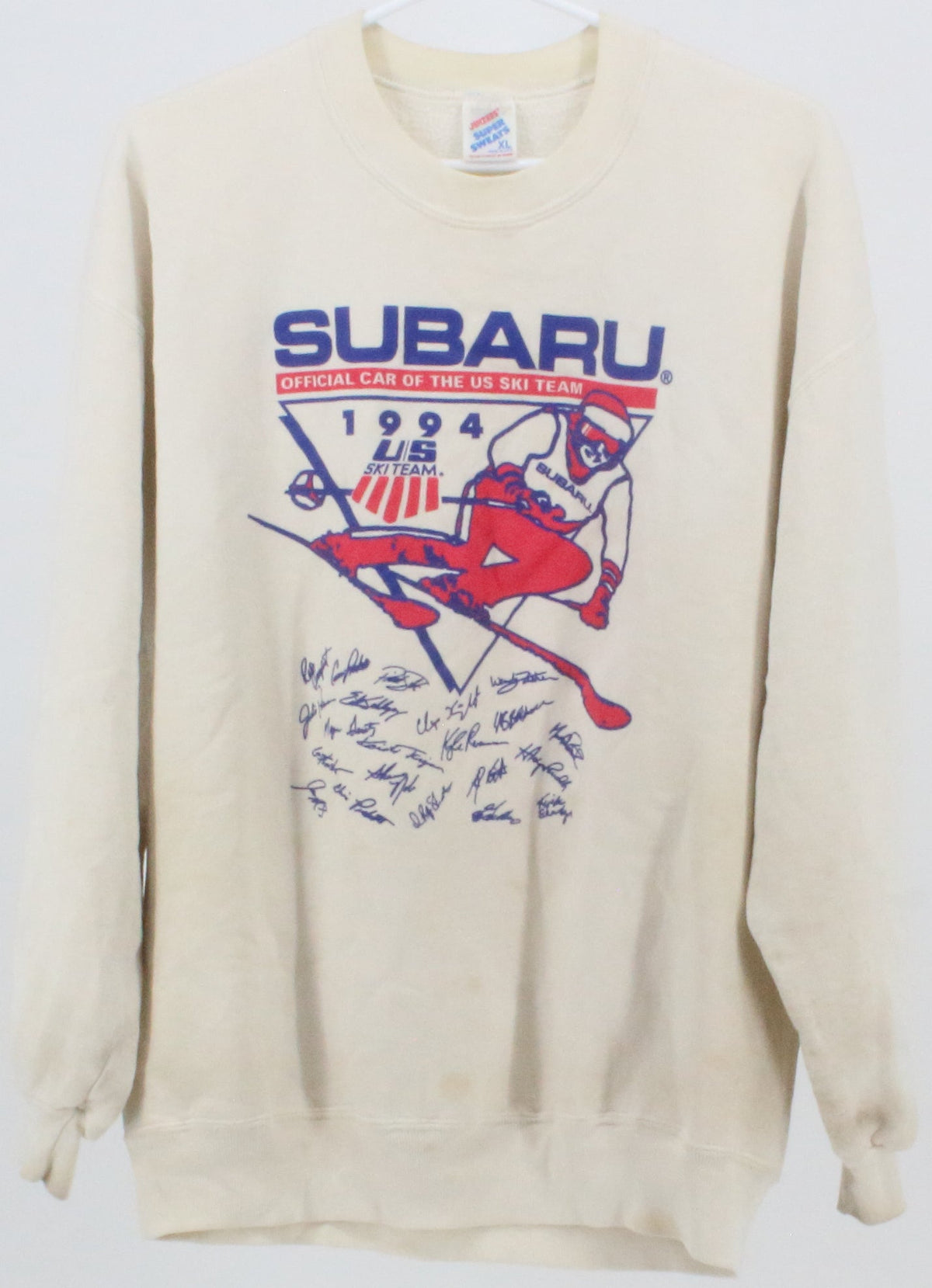 Jerzees Subaru Off White Sweatshirt