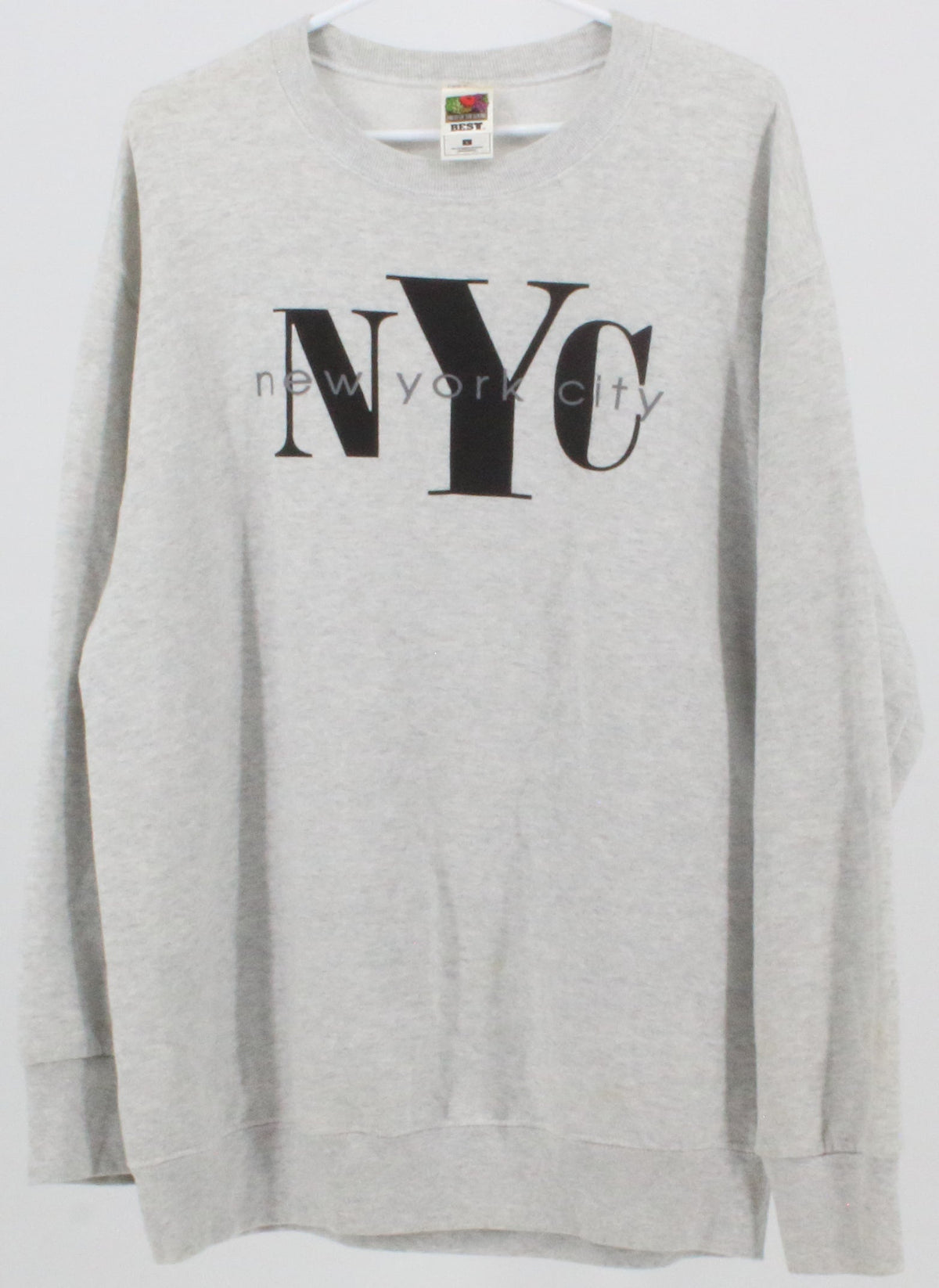 Fruit Of The Loom Best NYC Grey Sweatshirt