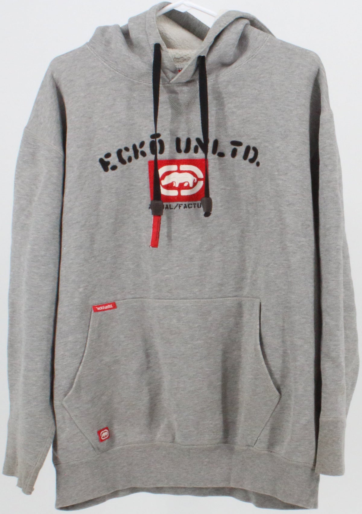 Ecko Unltd. Actual/Factual Grey Hooded Sweatshirt