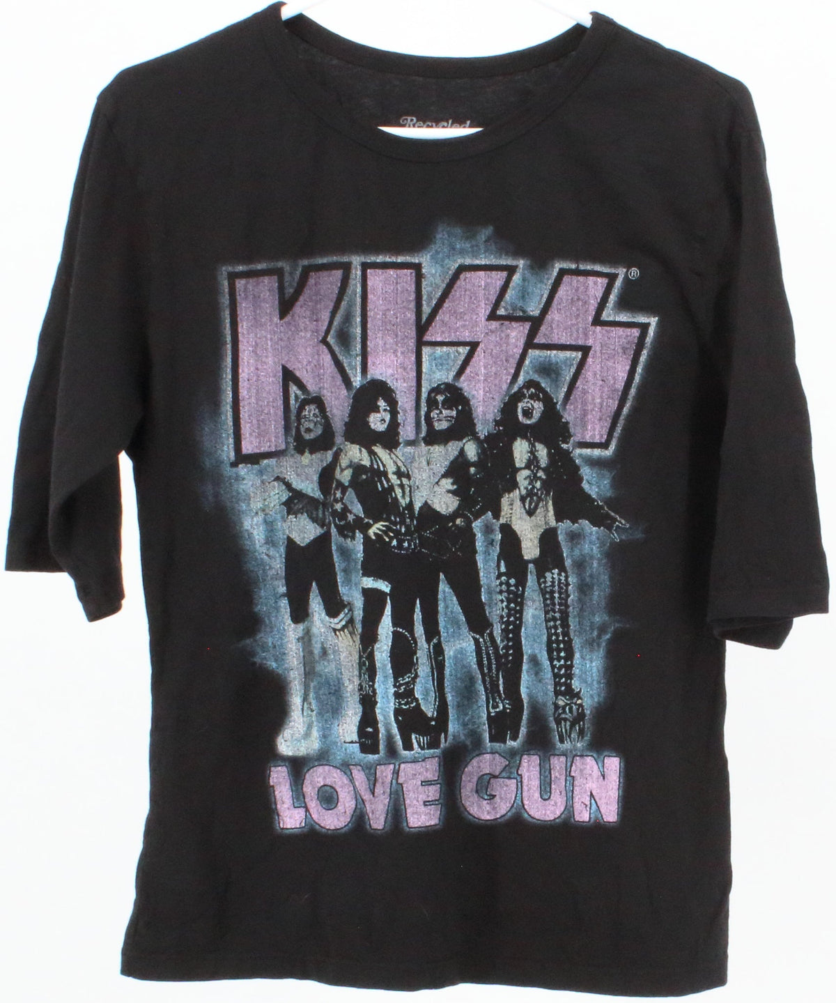 Recycled Karma Kiss Love Gun Black T-Shirt