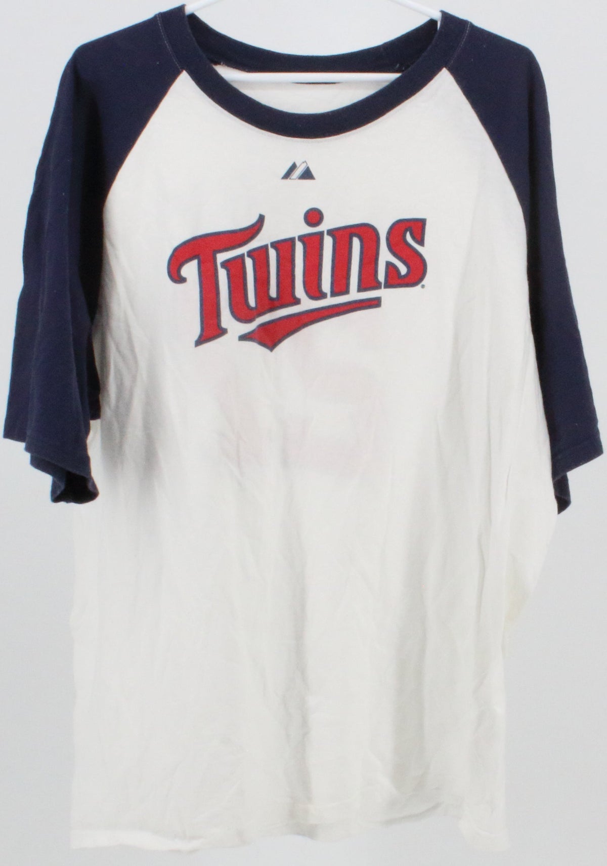Twins Hardy 27 White and Navy Blue T-Shirt