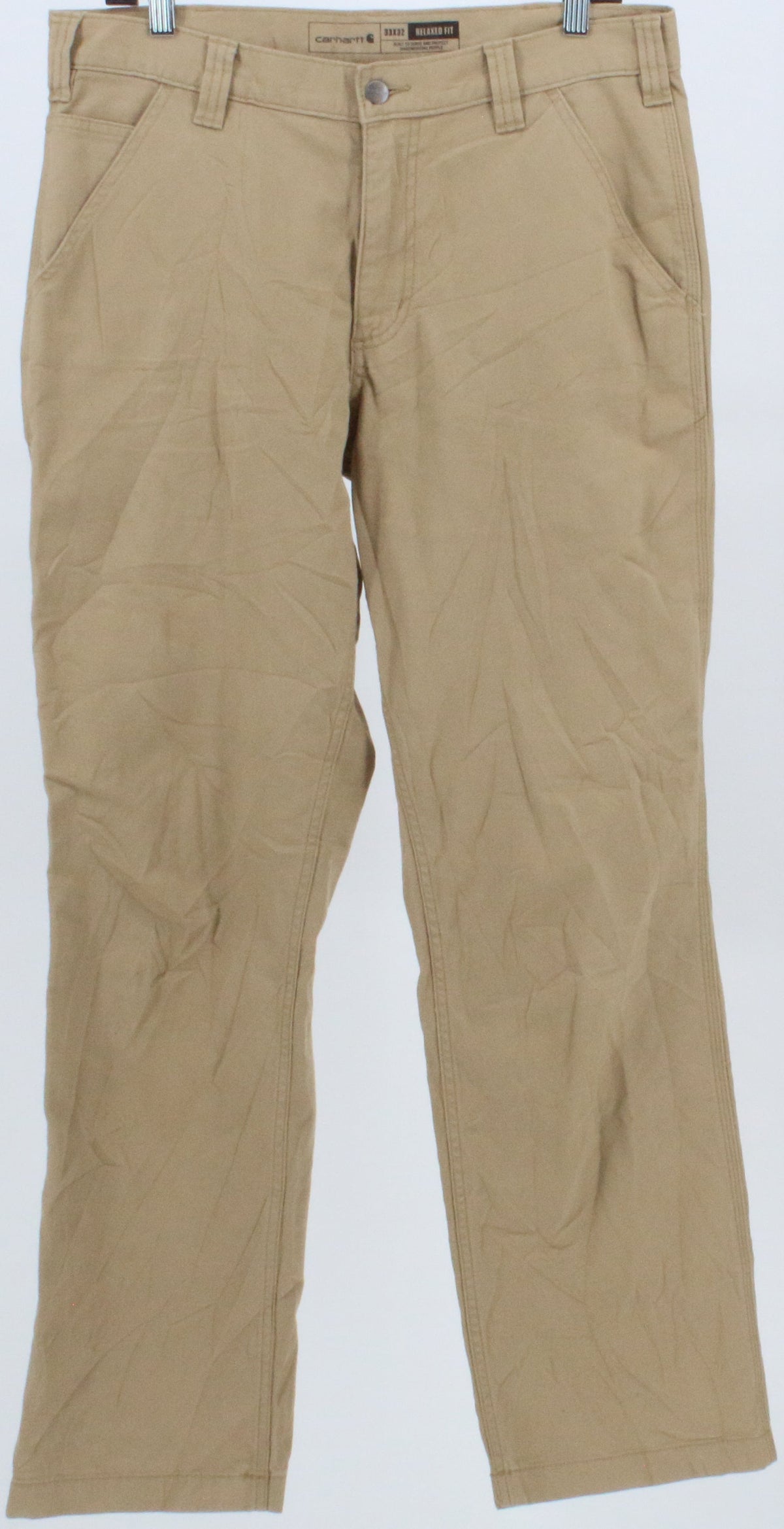 Carhartt Rugged Flex Relaxed Fit Tan Canvas Work Pants