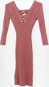 Almost Famous Pink Knit Dress