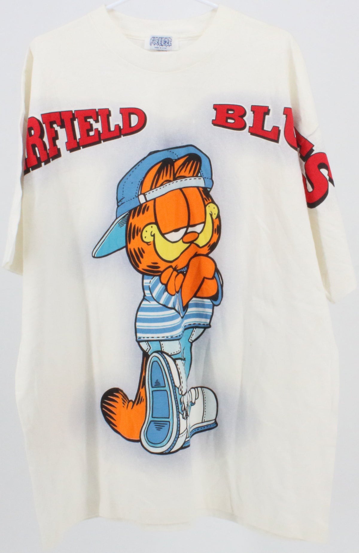 Freeze Garfield Blues White T-Shirt