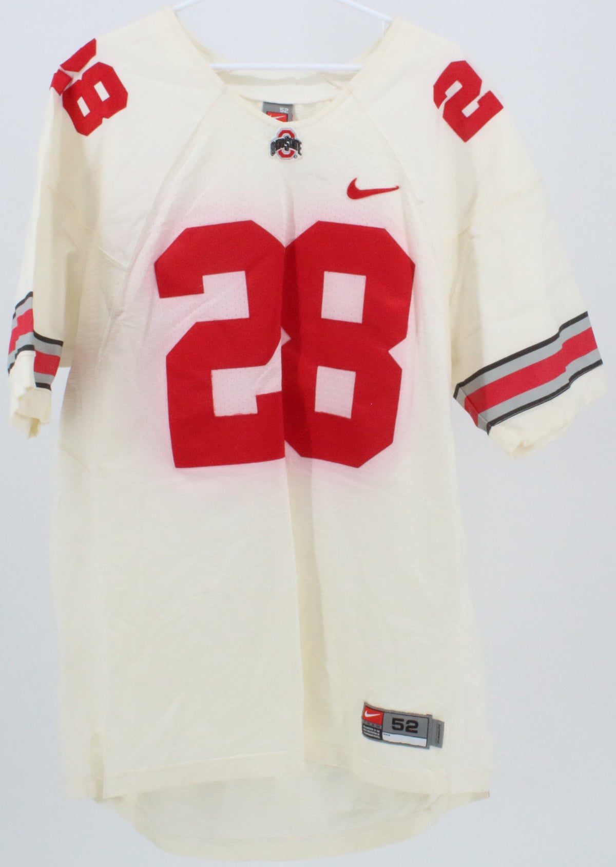 Nike Team Ohio State 28 White Jersey