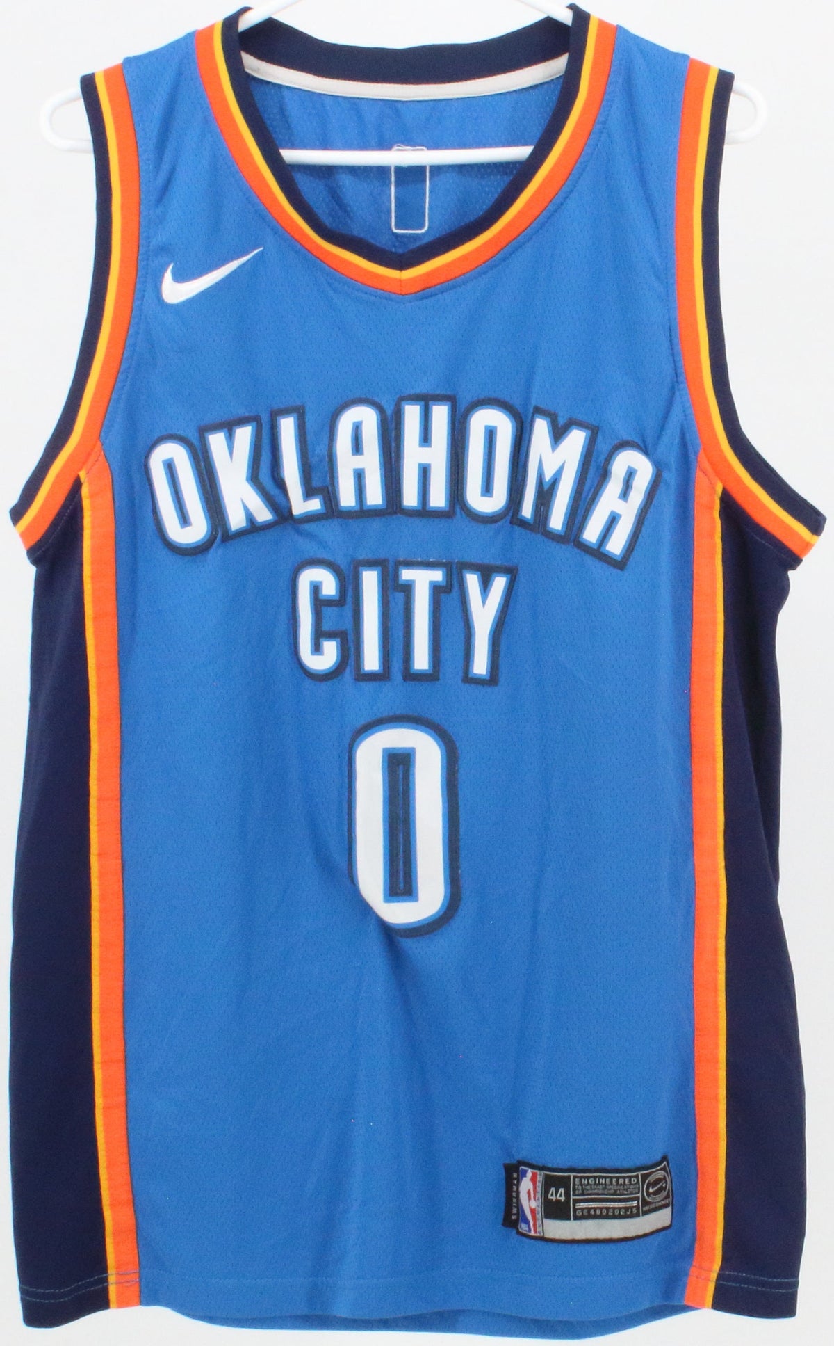 Nike NBA Authentics Oklahoma City Westbrook O Blue Sleeveless Jersey