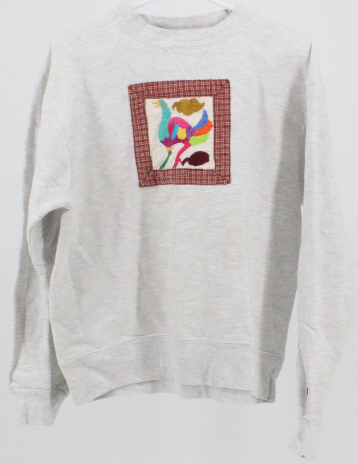 Champion Rooster Front Patch Grey Sweatshirt