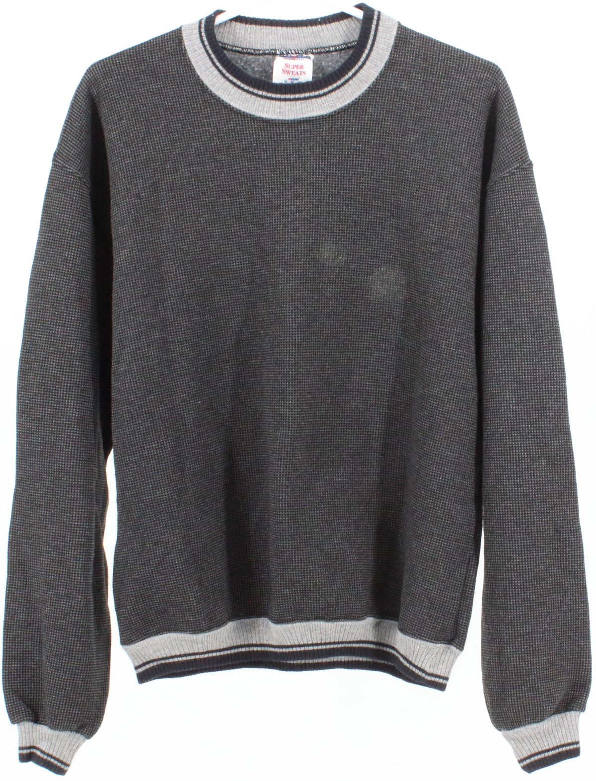 Jerzees Black and Grey Sweatshirt