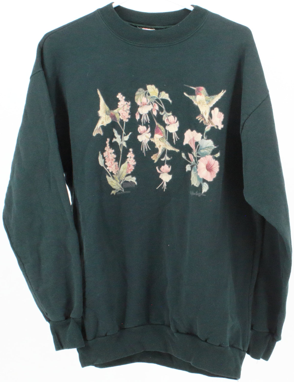 Dark Green Hummingbirds Sweatshirt