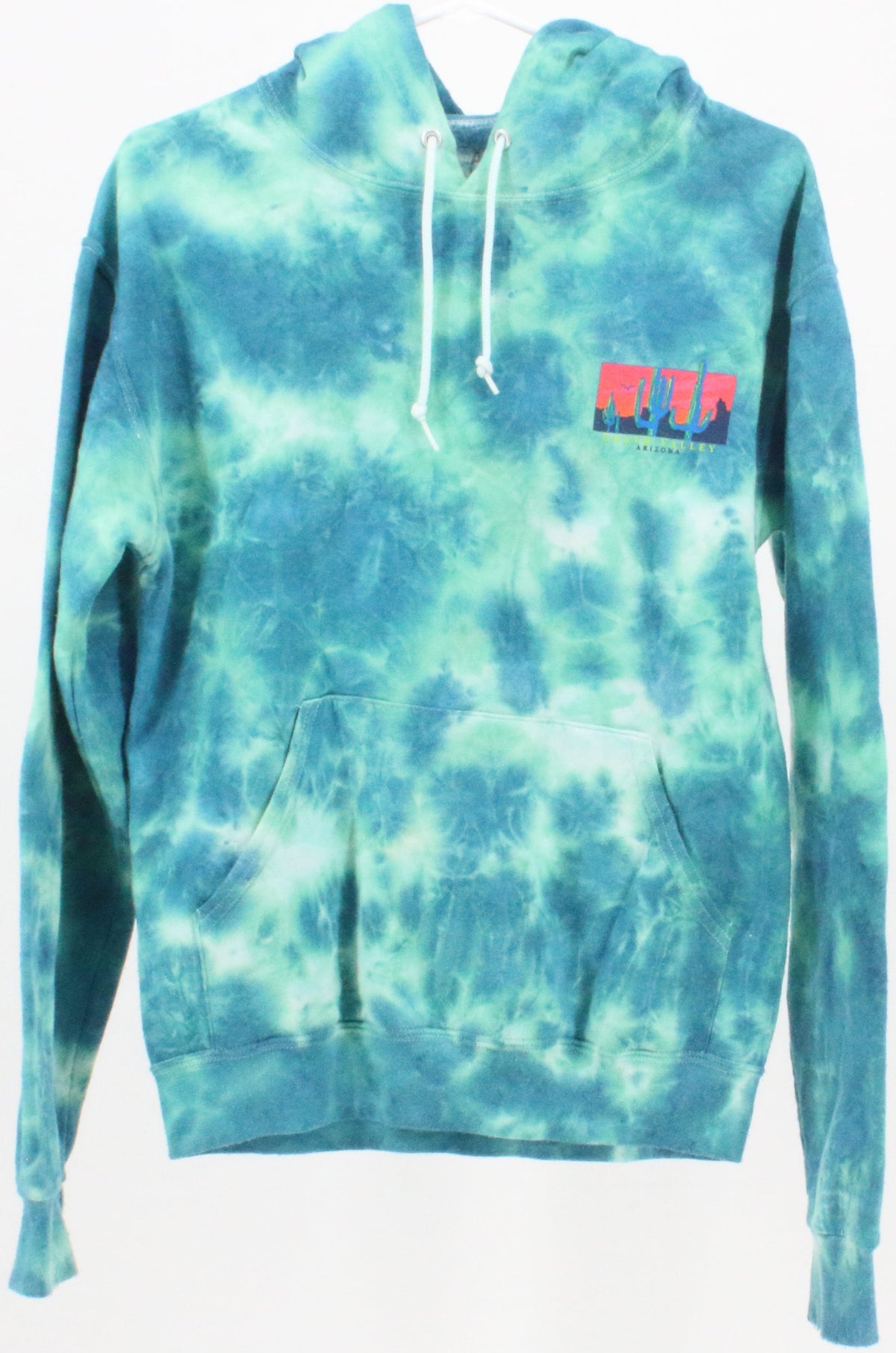 Artist Union Death Valley Arizona Blue and Green Tie Dye Sweatshirt