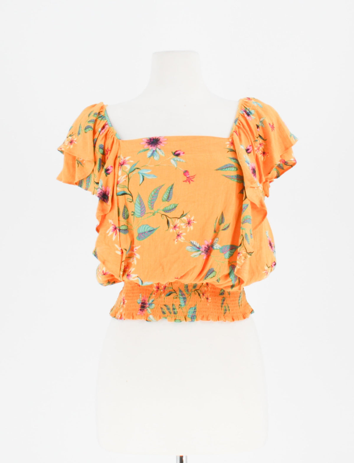 A.N.A Floral Short-sleeved Blouse