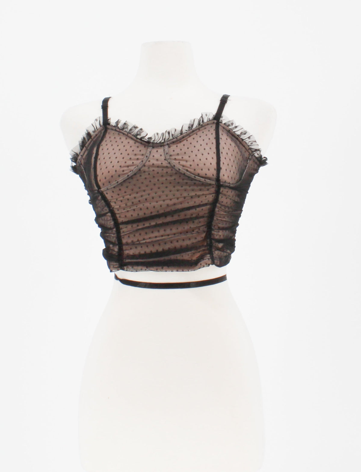 Rabbit Rose Mesh Corset Top