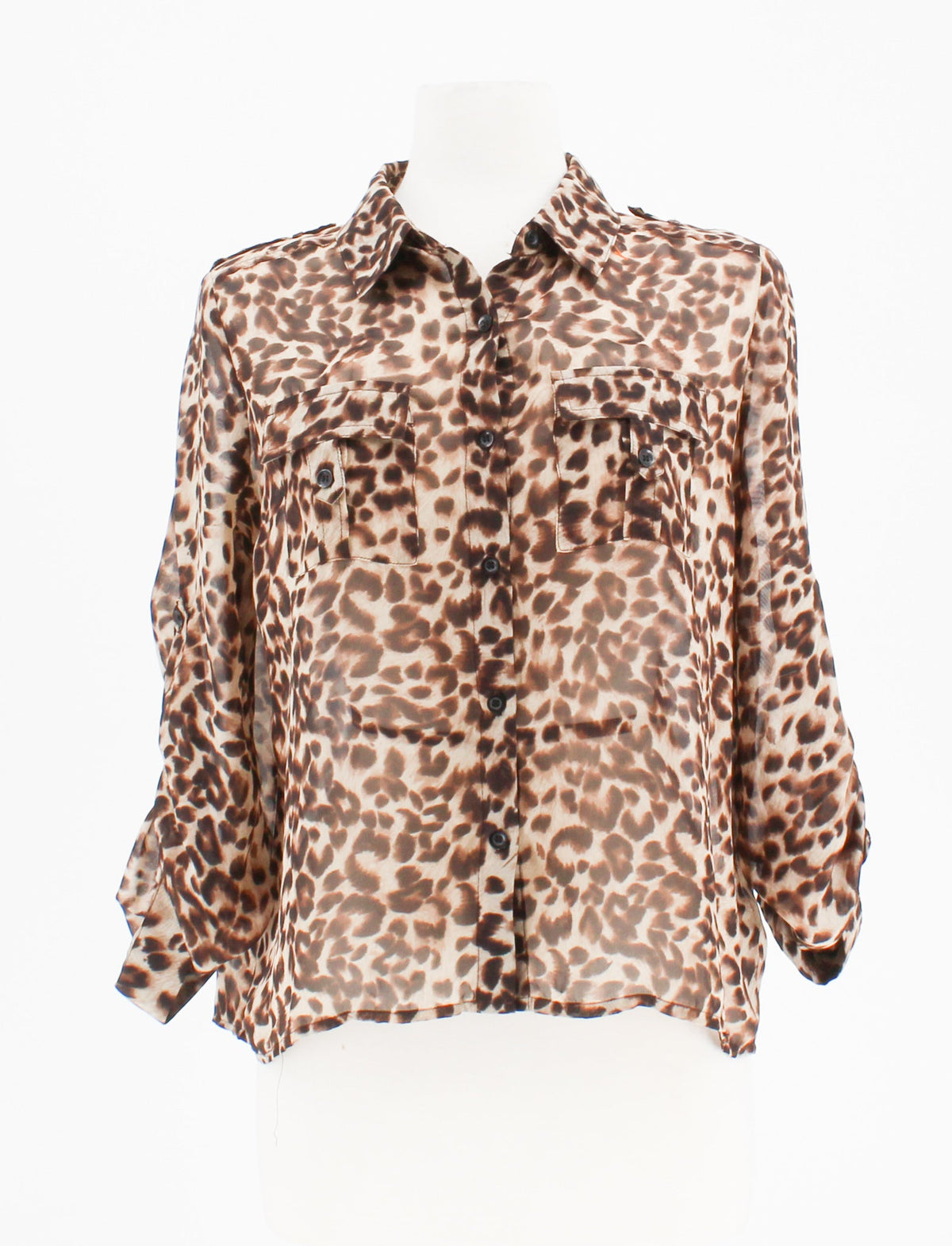 Love21 Cheetah Print Blouse