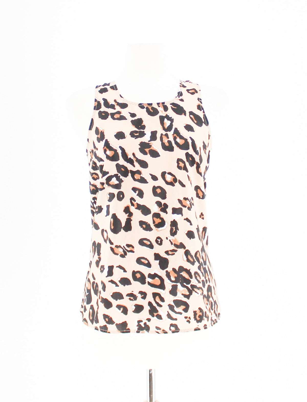Annabella Leopard Print Short-sleeved Blouse