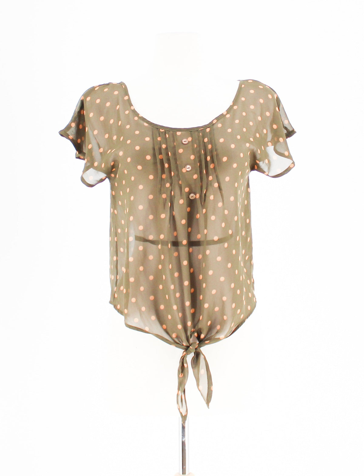 Mine Sheer Polka Dot Blouse