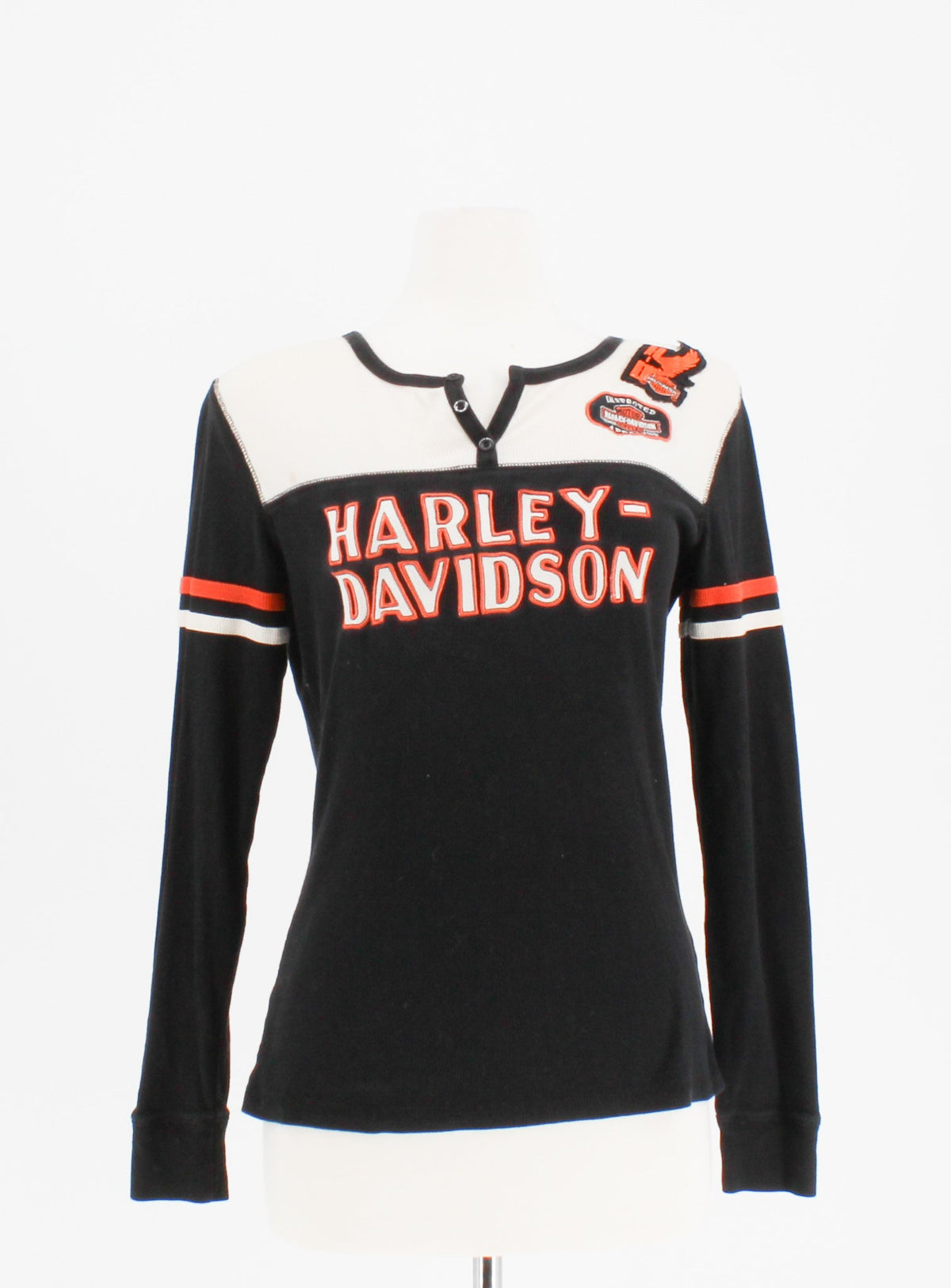 Harley Davidson V Neck Long sleeve